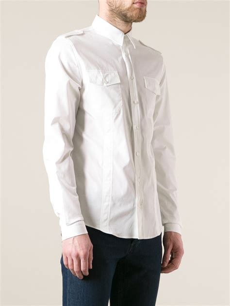 gucci white button up shirt|gucci button down shirt.